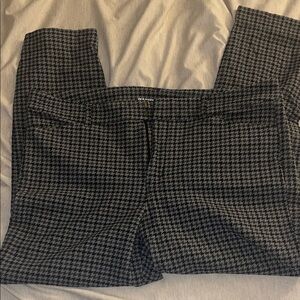Black and Gray Houndstooth Pants
